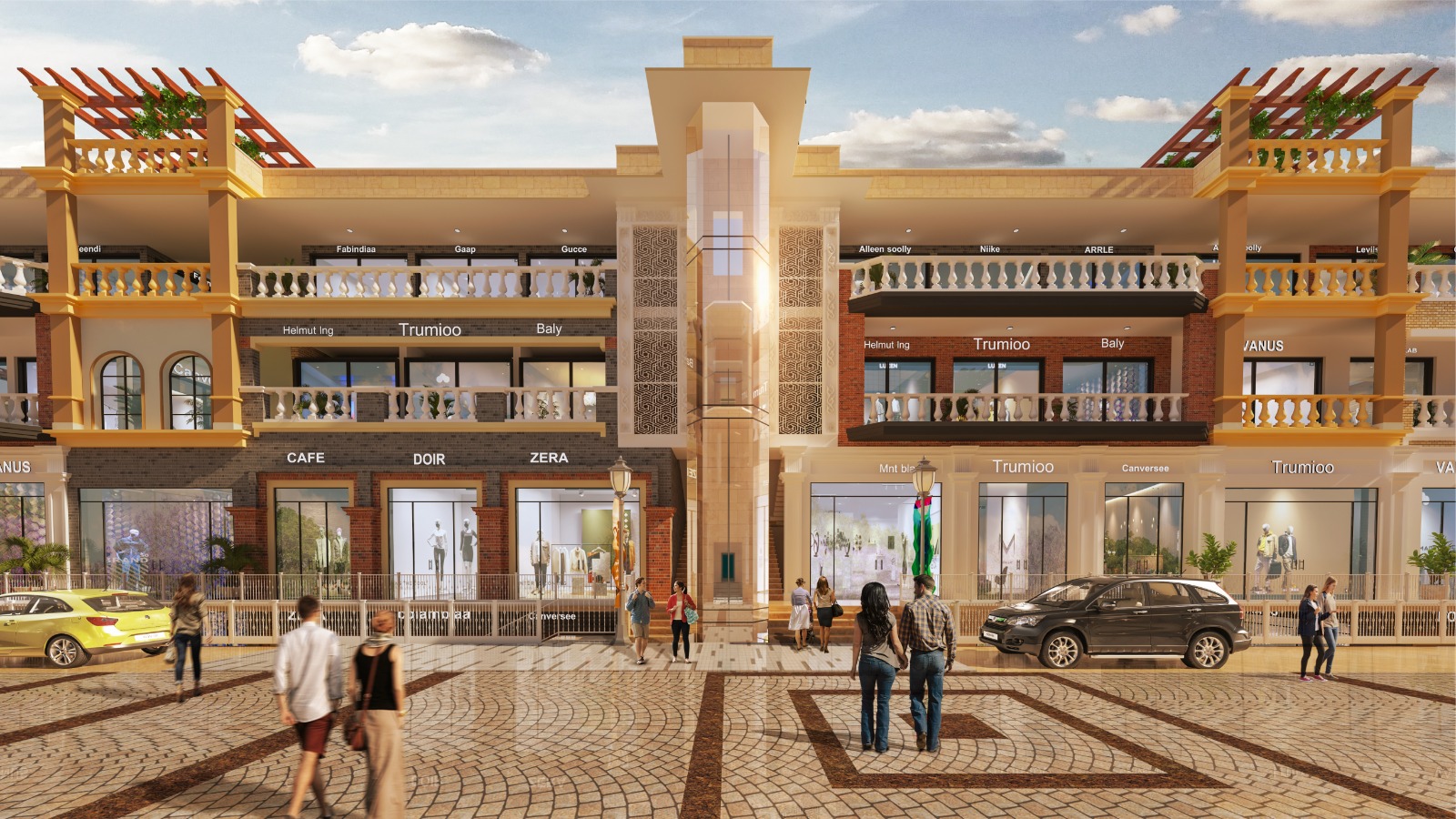High-street retail frontage